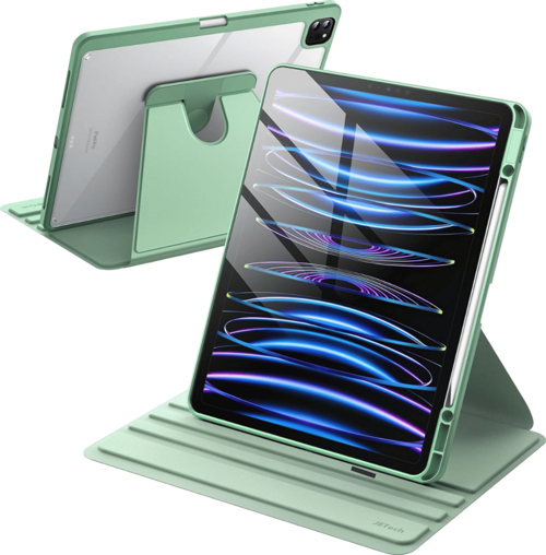 iPad Air 13 inç 2024 360 Derece Dönebilen Standlı Pino iPad Tablet Kılıfı
