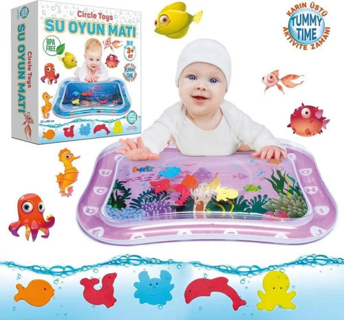 Mashotrend Pembe Bebek Su Oyun Matı Karın Üstü Aktivite Zamanı - Sulu Mat - Bebek Matı Bebek Halı