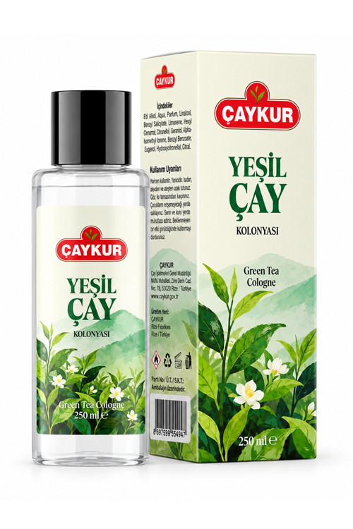Yeşil Çay Kolonyası Cam Şişe 250 Ml.