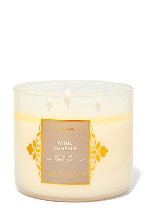 White Pumpkin Büyük Mum 411 g