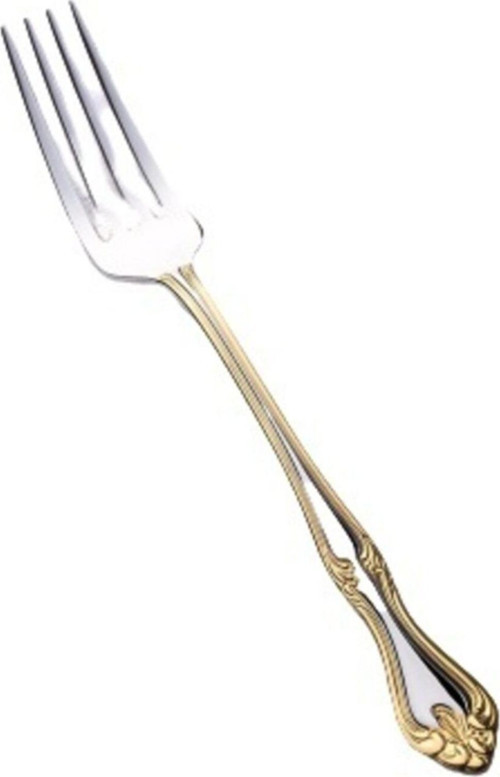 lalezar gold altın yemek çatal - 12 parça yemek çatalı