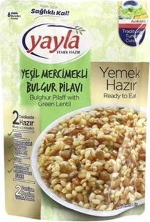 Gurme Yeşil Mercimekli Bulgur Pilavı 250 Gr. (6'lı)