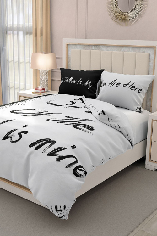 Çift Kişilik ( Lastikli Çarşaflı ) %100 Pamuk Saten Nevresim Takımı My Bed