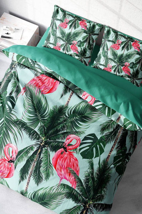 Kıng Sıze Flamingo Iı 3D Çift Kişilik Nevresim Takımı