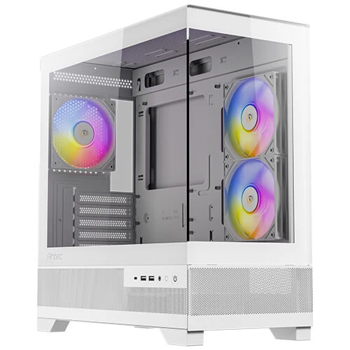 CX500M ARGB Mini Tower Micro-ATX Temperli Camlı Beyaz Bilgisayar Kasası