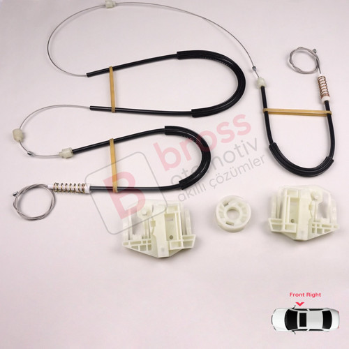 BMW X3 E83 2003-2011 SUV 51333448250 İçin Elektrikli Ön Sağ Cam Kriko Tamir Seti