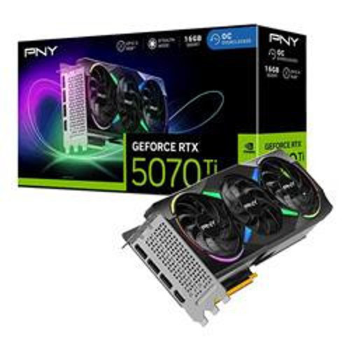 GeForce RTX5070Ti VCG5070T16TFXXPB1-O GDDR7 16GB ARGB OC DisplayPort HDMI Siyah Ekran Kartı