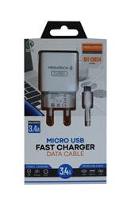 MT-CM34 3.4A Micro Usb Kablo+ Ev Şarj Adaptörü Hızlı Şarj