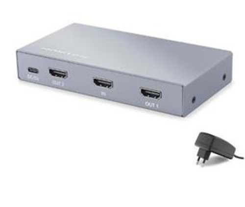 HDX1431 HDMI Splitter EDID 8K 60 Hz 1 Giriş 2 Çıkış Gri