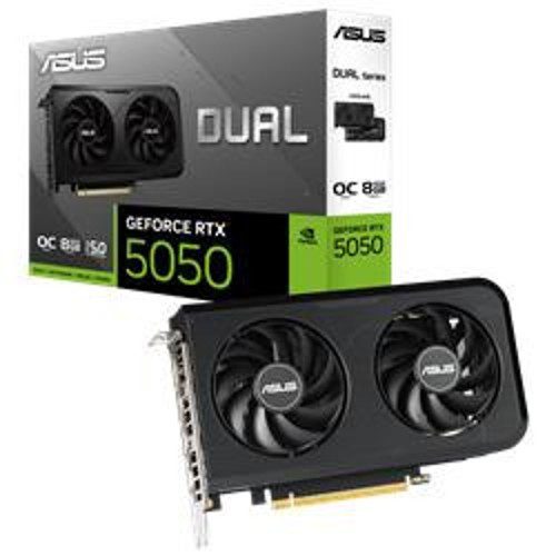 Dual GeForce RTX5050 OC Edition DUAL-RTX5050-O8G-NVIDIA 8GB GDDR6 DLSS 4 128 Bit Ekran Kartı