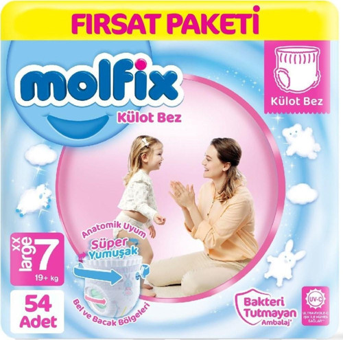 Külot Bebek Bezi 7 Beden Fırsat Paketi 27*2 54 Adet