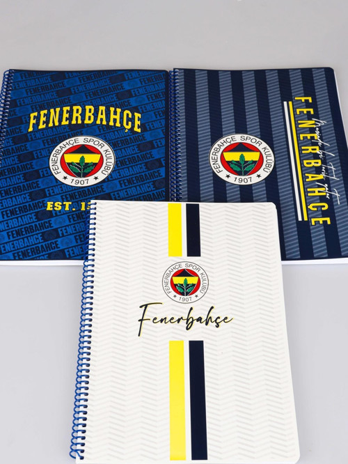 LİSANSLI FENERBAHÇE"TEKLİ" SPIRALLI KARELİ A4 KARTON KAPAK 72 YAPRAK DEFTER