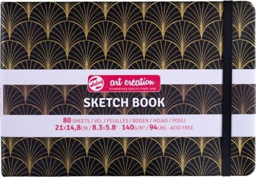 Art Creation Sketchbook Sert Kapak Eskiz Defteri 140 gr 21x14,8 cm 80 yp Art Deco