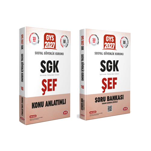Data 2027 GYS SGK Sosyal Güvenlik Kurumu Konu Anlatımlı Soru Bankası Data Yayınları