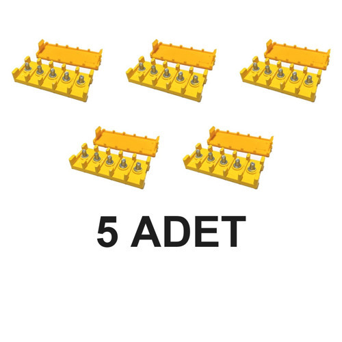 5 Adet Kablo Bağlantı Kutusu 5 Pin M6 Vida Yüksek Akım Klemens Güç Dağıtım Koruma Terminal Elektrikli Bisiklet Motor Akü Güneş Enerjisi Mot