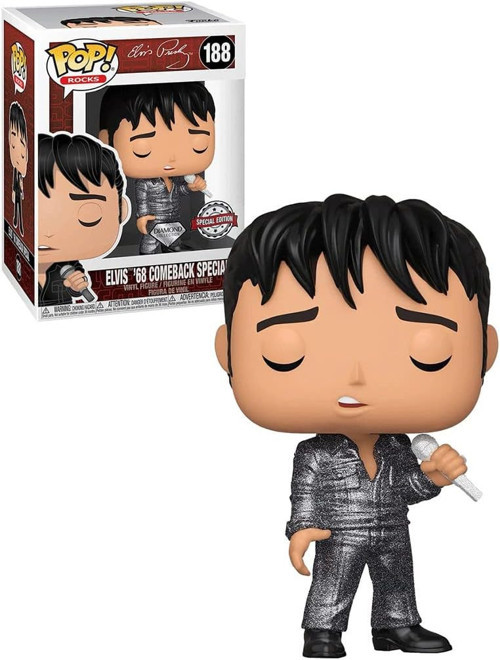 POP! 36650 Rocks: Elvis-'68ComebackSpecial(DGLT) Figür, Çok Renkli