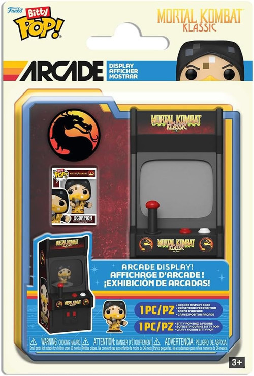 Pop! Bitty Arcade Cabinet: Mortal Kombat - Scorpion - Koleksiyon Vinil Figür - Hediye Fikri