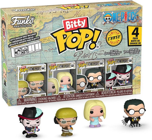 Bitty Pop! One Piece - Usopp 4 adet ve bir mini figür gizemli sürpriz - 0,9 inç (2,2 cm)