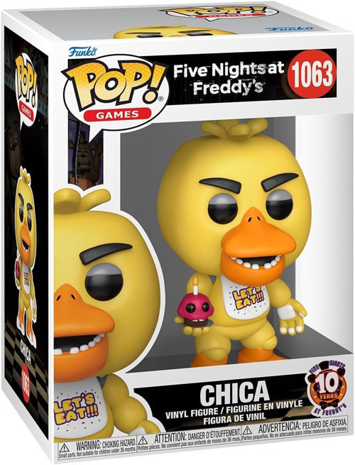 POP Games: Five Nights at Freddy's - Chica (10th Anniversary), Oyuncak Figür