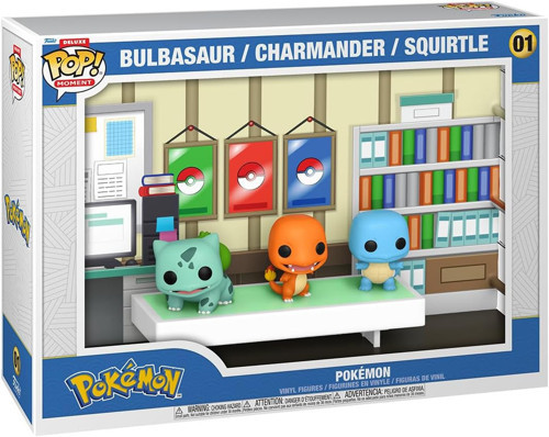 pop! anlar deluxe: pokemon bulbasaur, charmander, squirtle