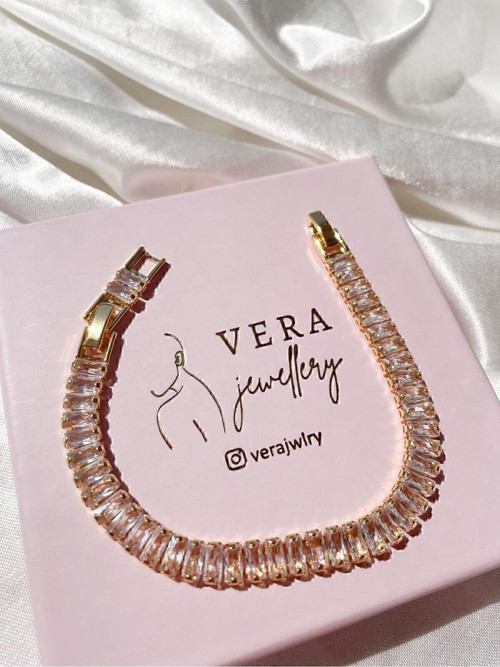 Vera Jewellery Çelik Kadın Gold Su Yolu Bileklik