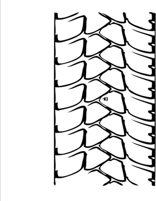 OTO LASTİK İZİ FOLYO STİCKER 90 cm uzunluk