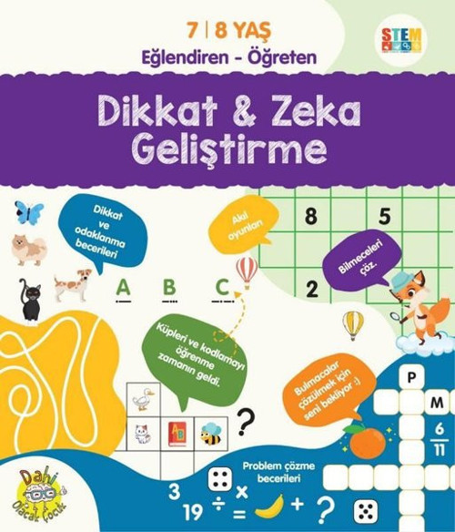 Dikkat ve Zeka Geliştirme 7-8 Yaş Eğlendiren - Öğreten