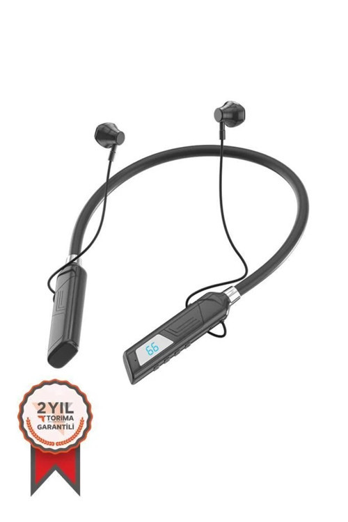 Premium Bluetooth Kulaklık TB07 Siyah Yürüyüş Ense Tipi Spor
