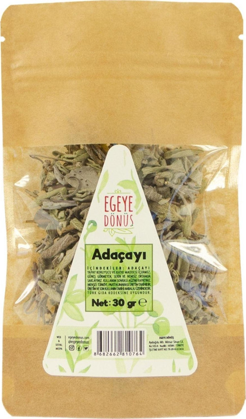 Ayıklanmış Sıyırma Tıbbi Adaçayı (yaprak) - 30 Gr. 1. Kalite (bitki Çayı - Yüksek Aroma)