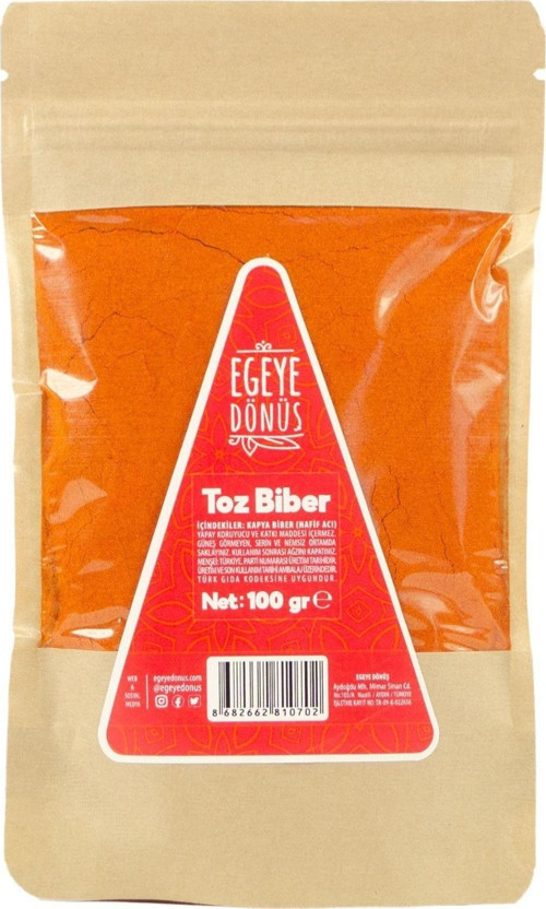 Öğütülmüş Kırmızı Toz Biber - 100 Gr. 1. Kalite (DOĞAL AROMA VE RENK VERİCİ)