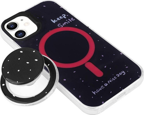 Apple iPhone 11 Kılıf Magsafe Şarj Özellikli Tak-Çıkar Pop Soketli Zore Tiktok Kapak