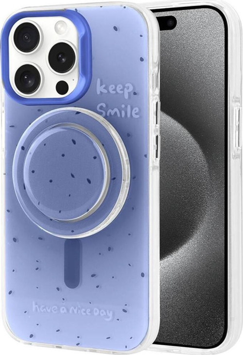 Apple iPhone 15 Pro Max Kılıf Magsafe Şarj Özellikli Tak-Çıkar Pop Soketli Zore Tiktok Kapak