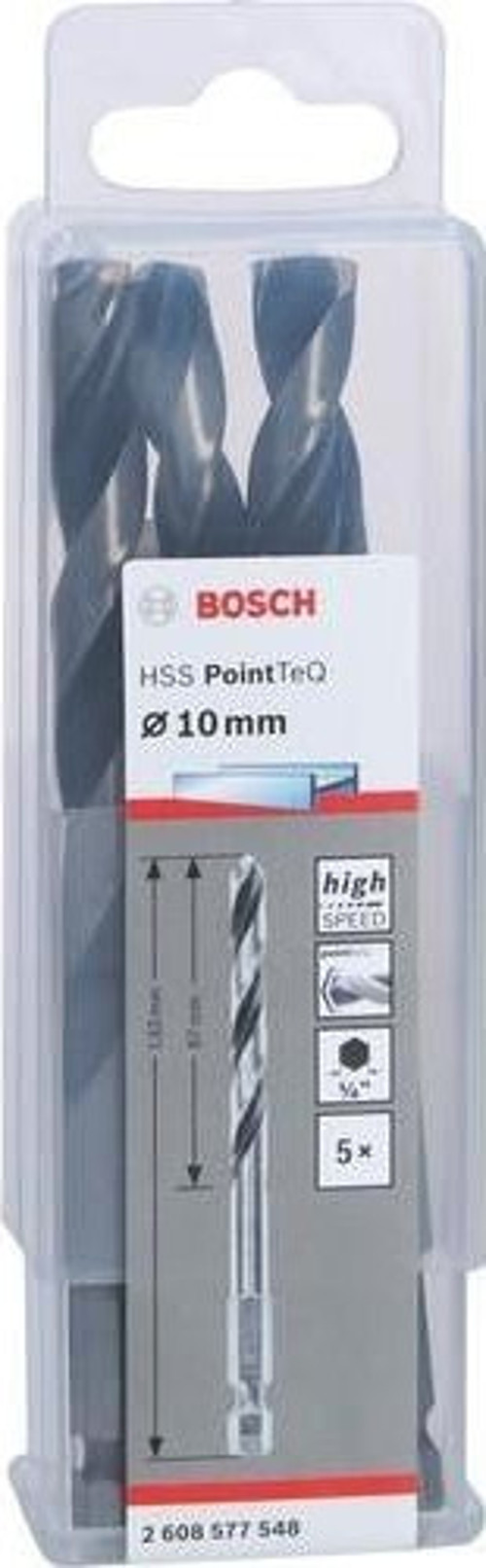 Pointeq 10MM 1/4 Adap. Metal Matkap Ucu 5'li 2608577548 Bosch