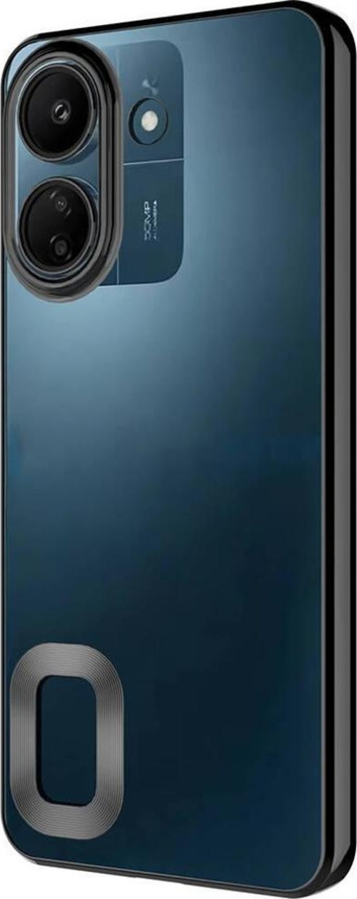 Xiaomi Redmi 13C Kılıf Kamera Korumalı Logo Gösteren Zore Omega Kapak