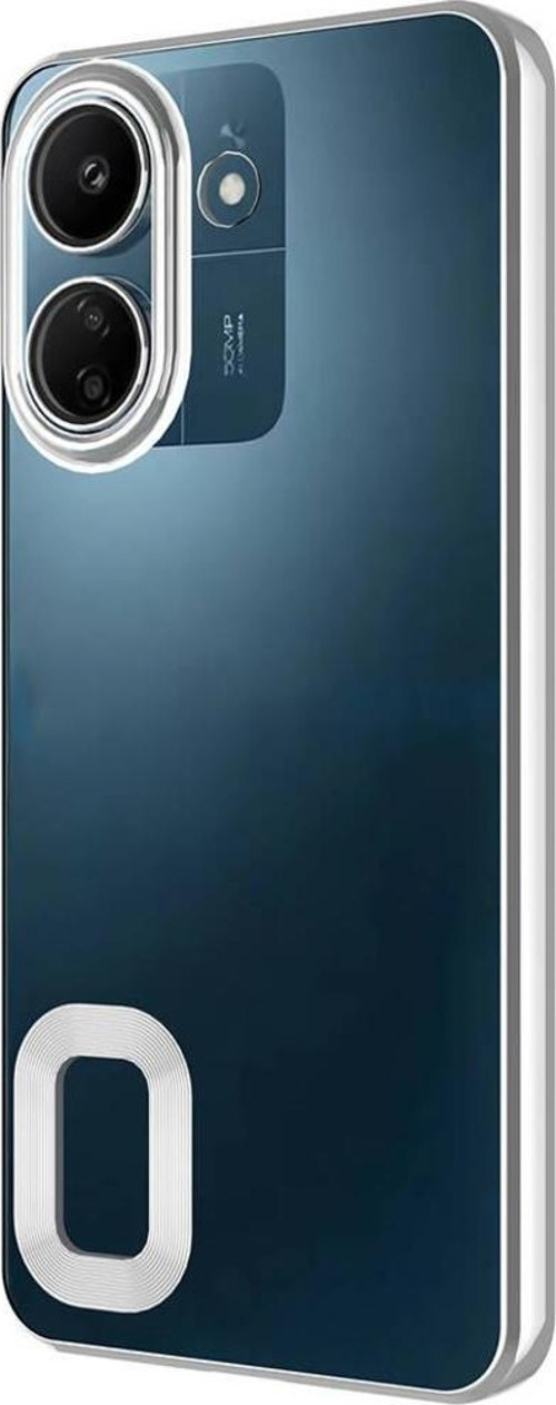 Xiaomi Redmi 13C Kılıf Kamera Korumalı Logo Gösteren Zore Omega Kapak