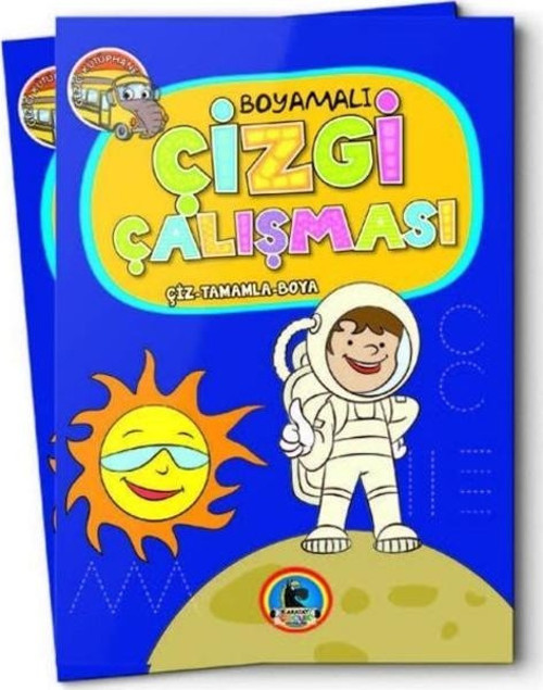 4E Boyama Kitabı Kalın Çizgi Çalışması-1 128 Syf Karatay Yayınevi