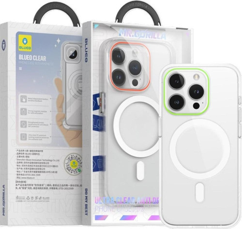 iPhone 15 Pro Max Uyumlu Yeşil Ultra Clear Anti-Drop Magsafe Telefon Kılıfı