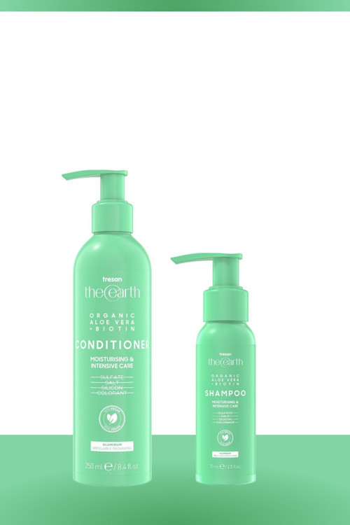 Aloe Vera +Biotin Saç Kremi 250 Ml + Şampuan 75 Ml