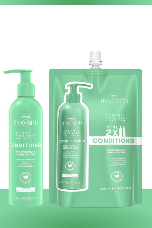 Organic Aloe Vera +Biotin Saç Kremi 250 Ml Refill Pouch 500 Ml