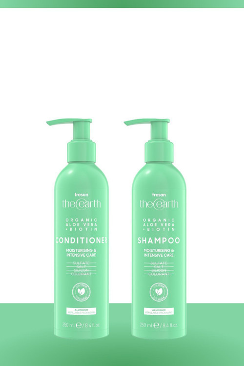 Organic Aloe Vera +Biotin Şampuan 250 Ml Saç Kremi 250Ml