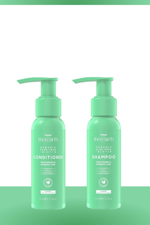 Organic Aloe Vera +Biotin Şampuan 75 Ml Saç Kremi 75Ml