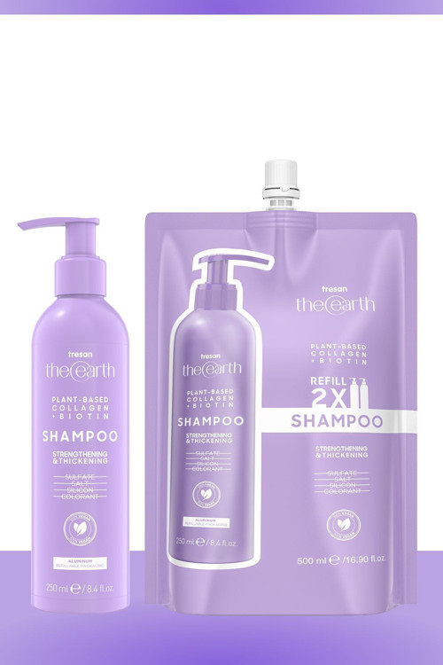 Plant Based Collagen +Biotin Şampuan 250 Ml + Refill Pouch 500 Ml