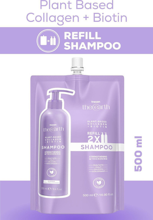 Plant Based Collagen +Biotin Şampuan Refill Pouch 500 Ml