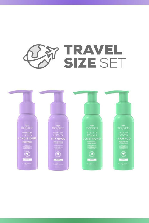 Travel Size 75 Ml Set (Aloe Vera Şampuan & Saç Kremi + Collagen Şampuan & Saç Kremi)