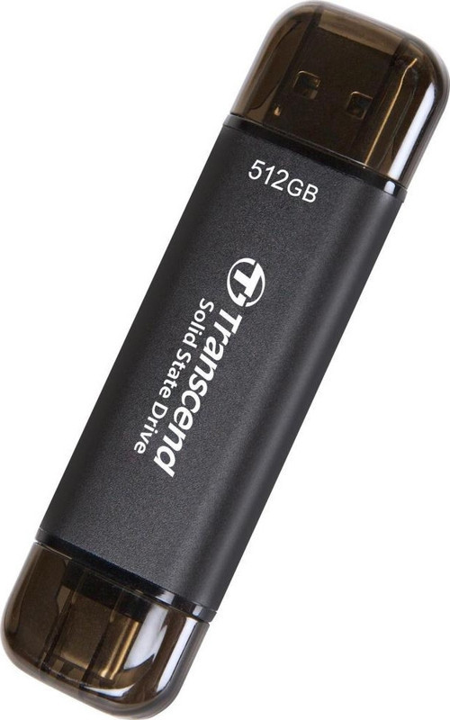 TS512GESD310C 512GB USB/Type-C Taşınabilir Harici SSD Siyah