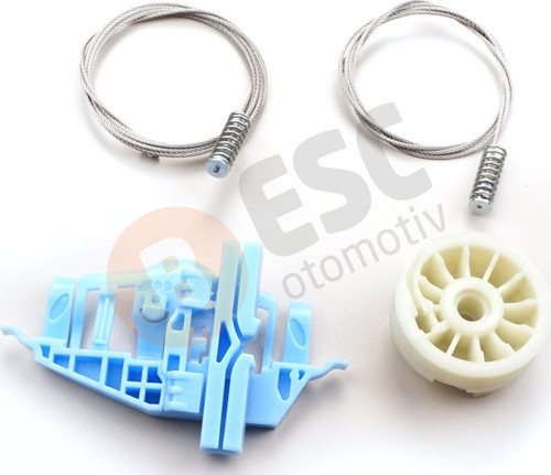 Fiat Doblo 2 Opel Combo D İçin Ön Sol Kapı Cam Kriko Set 51810879