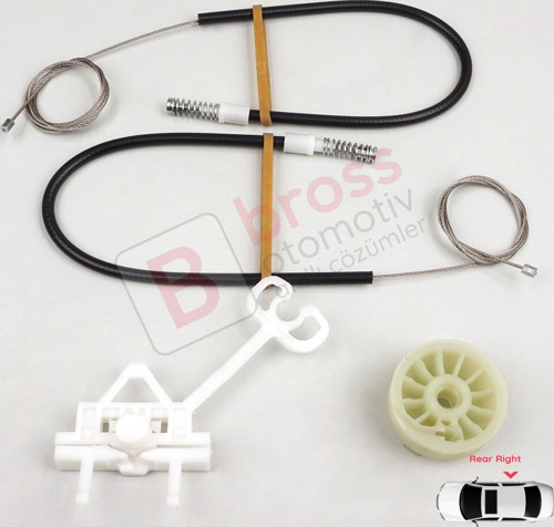 Fiat Punto için Arka Sağ Elektrikli Cam Kriko Tamir Seti 51723327 51899292