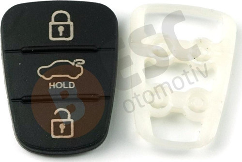 EDP1123 Hyundai Kia için Sustalı Anahtar Kumanda 3 Buton Ped Tuş Lastiği