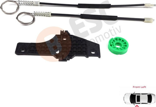 Peugeot 307 3A/C 3E 3H 2001-2008 4/5 Kapı 9634456980 İçin Ön Sol Kapı Cam Kriko Tamir Seti
