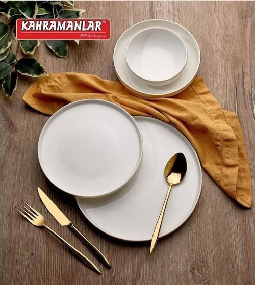 Zühre 55 Parça Yemek Takımı Gold Yaldızlı